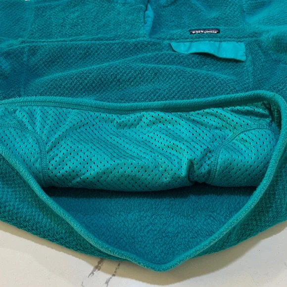 Patagonia Re-Tool Snap- T Aqua Turquoise Fleece Jacket Women’s size S - Picture 9 of 16
